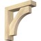 Ekena Millwork Westlake Block Rough Sawn Bracket w/ Offset Brace, Douglas Fir, 4"W x 16"D x 16"H BKT0402X16X16WTL05RDF - alternate 1